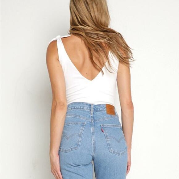 Show Me Your Mumu Kylo Bodysuit White Bone NWOT Size Medium - Picture 7 of 10